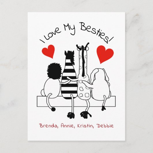 最高の友の挨拶 ポストカード (正面)
