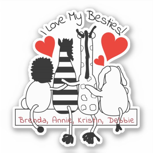 最高の友の日 シール (正面)