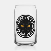 最高の友の黒猫 ガラス缶 (裏面)