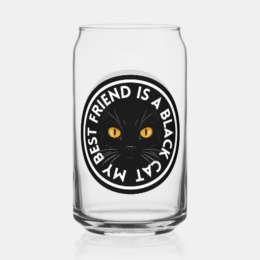 最高の友の黒猫 ガラス缶 (裏面)