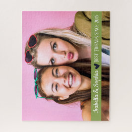 最高の友よモダンりカスタム写真テンプレートBFF ジグソーパズル