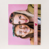 最高の友よモダンりカスタム写真テンプレートBFF ジグソーパズル (縦)