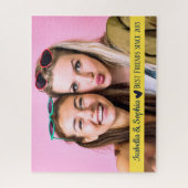 最高の友よモダンりカスタム写真テンプレートBFF ジグソーパズル (縦)