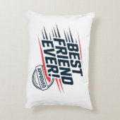 最高の友よ認め文字デザインる アクセントクッション (裏面(縦))