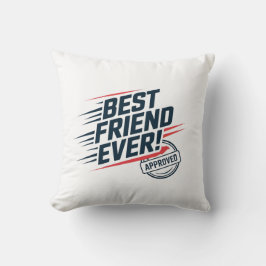 最高の友よ認め文字デザインる クッション