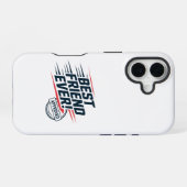 最高の友よ認め文字デザインる iPhone 16ケース (裏面横)