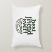 最高の友よ！承認済文字デザイン- アクセントクッション (正面(垂直))