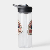 最高の友よ！承認済文字デザイン ウォーターボトル (右面)