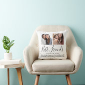 最高の友エレガントよモダンScript引用文写真 クッション (椅子)