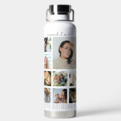 最高の友カスタマイズ人の写真コラージュ ウォーターボトル (背面)