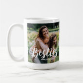 最高の友カスタマイズ人の写真コラージュ コーヒーマグカップ (左)