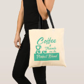 最高の友コーヒー愛好家 トートバッグ (正面(商品))