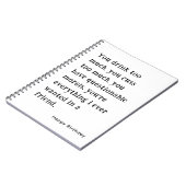 最高の友ハッピーバースデーおもしろい 笑わされる ノートブック (左側)