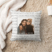 最高の友パーソナライズされた人写真 クッション (ブランケット)