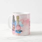 最高の友パーソナライズされた達 コーヒーマグカップ (正面左)