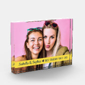 最高の友モダンカスタム黄BFF フォトブロック (左)