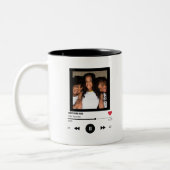 最高の友ユニーク人の写真パーソナライズされたギフト ツートーンマグカップ (左)