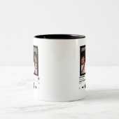 最高の友ユニーク人の写真パーソナライズされたギフト ツートーンマグカップ (中央)