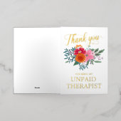 最高の友人おもしろいフローラ 箔グリーティングカード (外側レイダウン)