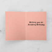 最高の友人おもしろい誕生日カード カード (内部)