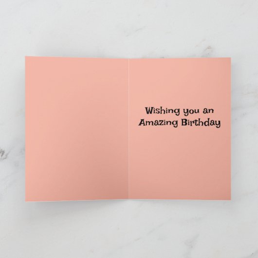 最高の友人おもしろい誕生日カード カード (内部)