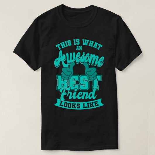 最高の友人の引用文素晴らし最高の友人 Tシャツ (デザイン正面)