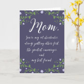 最高の友人の母の日のカード カード (黄色い花)