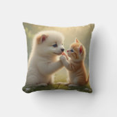 最高の友人よ与えよ私5 – かわいい子犬と子猫 クッション (正面)