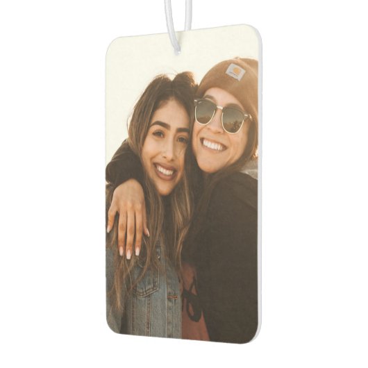 最高の友人カスタムの写真あなたの車を作成 カーエアーフレッシュナー (左)