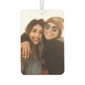 最高の友人カスタムの写真あなたの車を作成 カーエアーフレッシュナー (裏面)