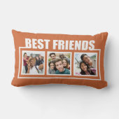 最高の友人カスタムの写真と色 ランバークッション (裏面)