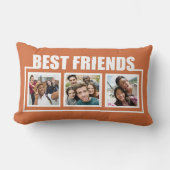 最高の友人カスタムの写真と色 ランバークッション (正面)