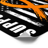 最高の友人ギフト多発性硬化症旗のサポート ポスター (角)