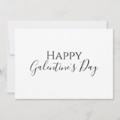 最高の友人ハッピーガレンティンの日ミニマル モダン シーズンカード (裏面)