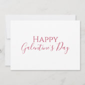 最高の友人ハッピーガレンティーヌデイホットピンクモダン シーズンカード (裏面)