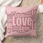 最高の友人ピンクラブタイポグラフィ模様 クッション (ブランケット)