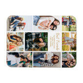 最高の友人写真集かわいいパーソナライズされた マグネット (横)