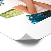 最高の友人書道フォトコラージュ ポスター (角)