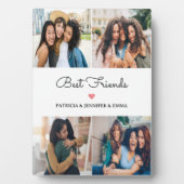 最高の友人4枚の写真と書道をカスタム複数用意 フォトプラーク (正面)