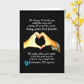 最高の友人 カード (黄色い花)