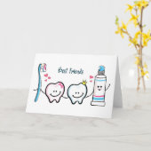 最高の友人 カード (黄色い花)