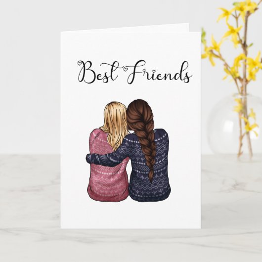 最高の友人 カード (黄色い花)