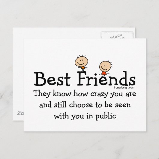 最高の友人 ポストカード (正面/裏面)