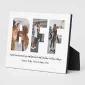 最高の友人BFFフォトコラージュベッテシンプルィ引用文 フォトプラーク (側面)