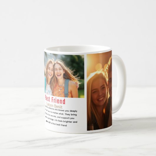 最高の友友のフレンドシップデイ写真 コーヒーマグカップ (正面右)