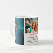 最高の友友のフレンドシップデイ写真 コーヒーマグカップ (正面左)