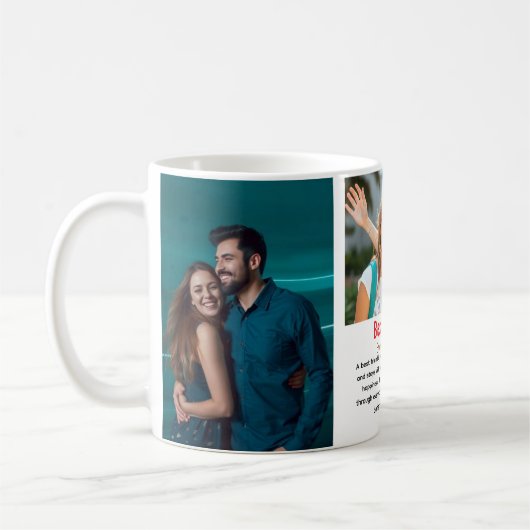 最高の友友のフレンドシップデイ写真 コーヒーマグカップ (左)