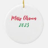 最高の友友ポートレートパーソナライズされた- Christmas Gift セラミックオーナメント (裏面)