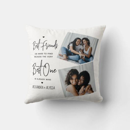 最高の友友引用文友だち写真 クッション (裏面)