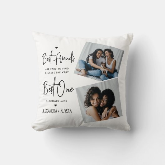 最高の友友引用文友だち写真 クッション (正面)